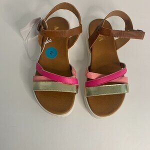 Girl Mia Youth Girl Lillac Color Tan/Multi Sandals Size 2